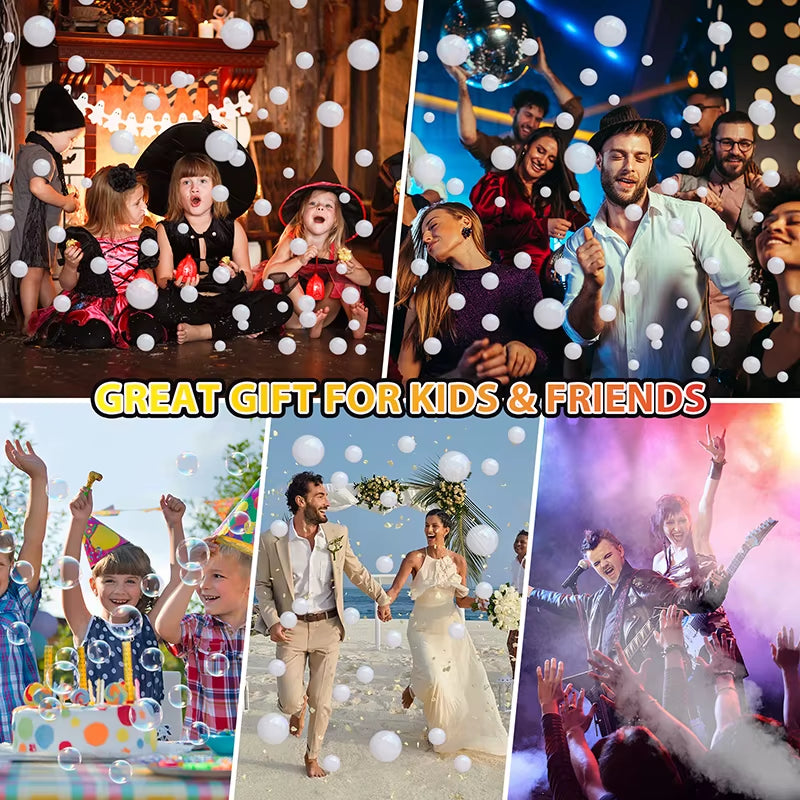 Fog Machine, 3-In-1 Bubble Fog Machine, 400W Smoke Bubble Machine with Wireless Remote Control, Make Fog Bubbles,Bubbles,Fog