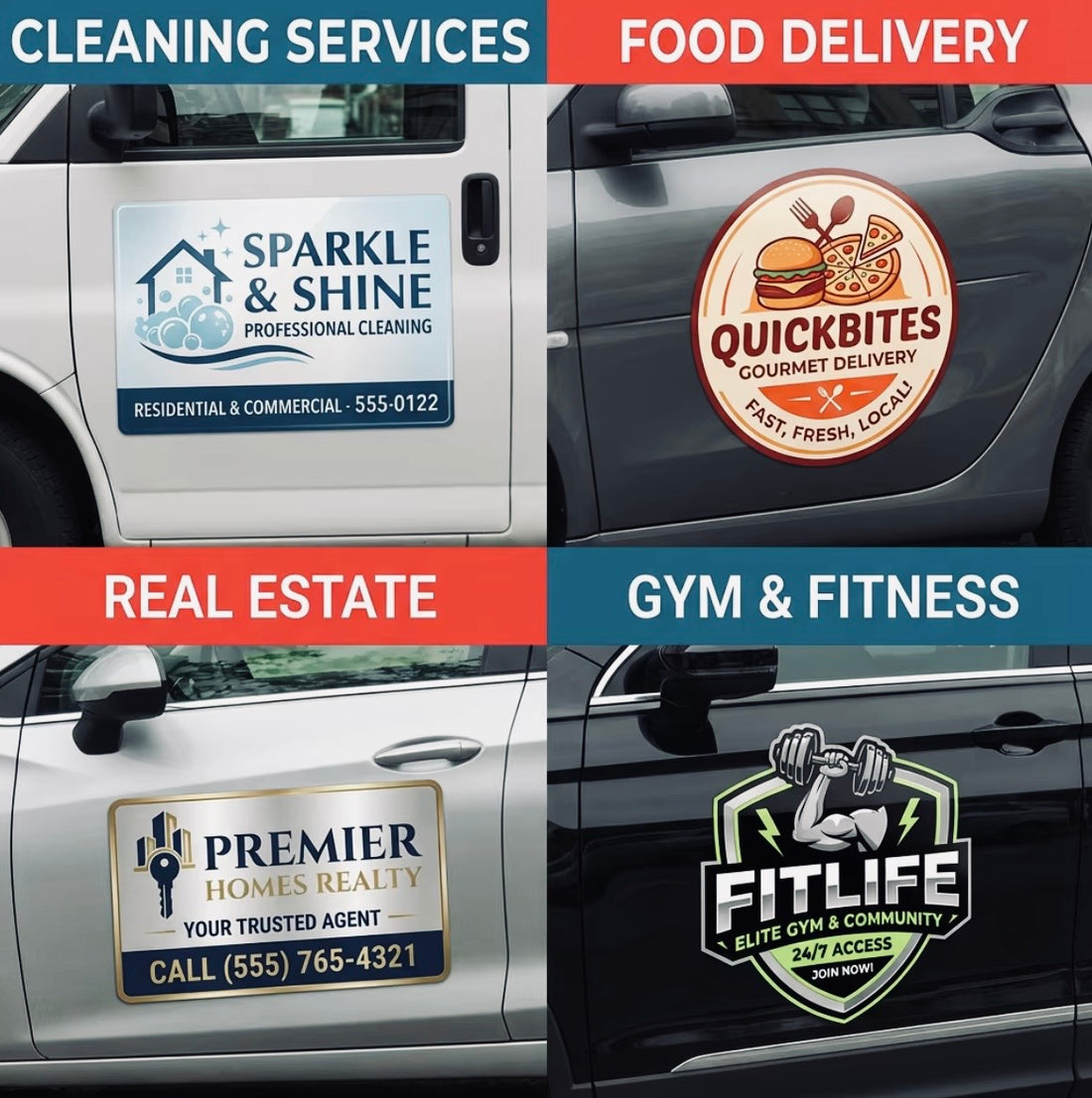 Elevé Drive™ Custom Magnetic Car Signs
Turn Every Drive Into Your Most Powerful Advertisement