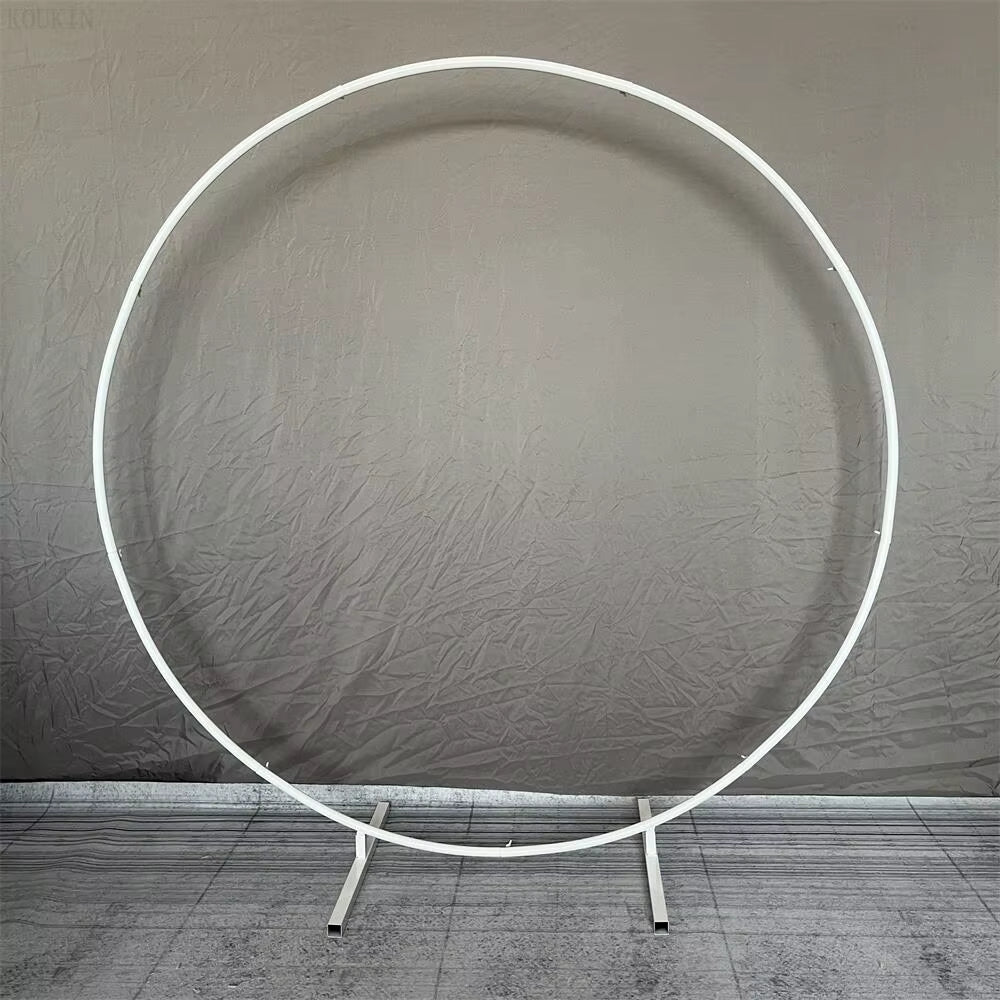 Metal Circle Stand Wedding Arche round Balloon Arch Flower Gold Background Arch DIY Frame Birthday Party Baby Shower Decoration