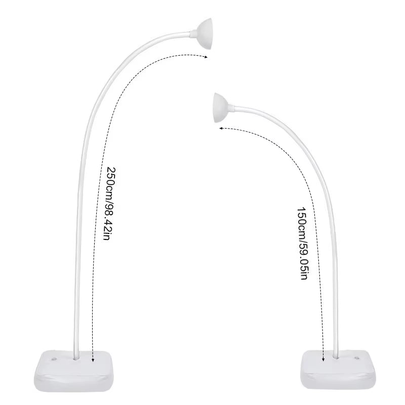 2.5M & 1.5M Free Bending Half Balloon Arch Set Balloon Arch Kit Balloon Arch Stand with Base for Wedding Birthday Party Decor