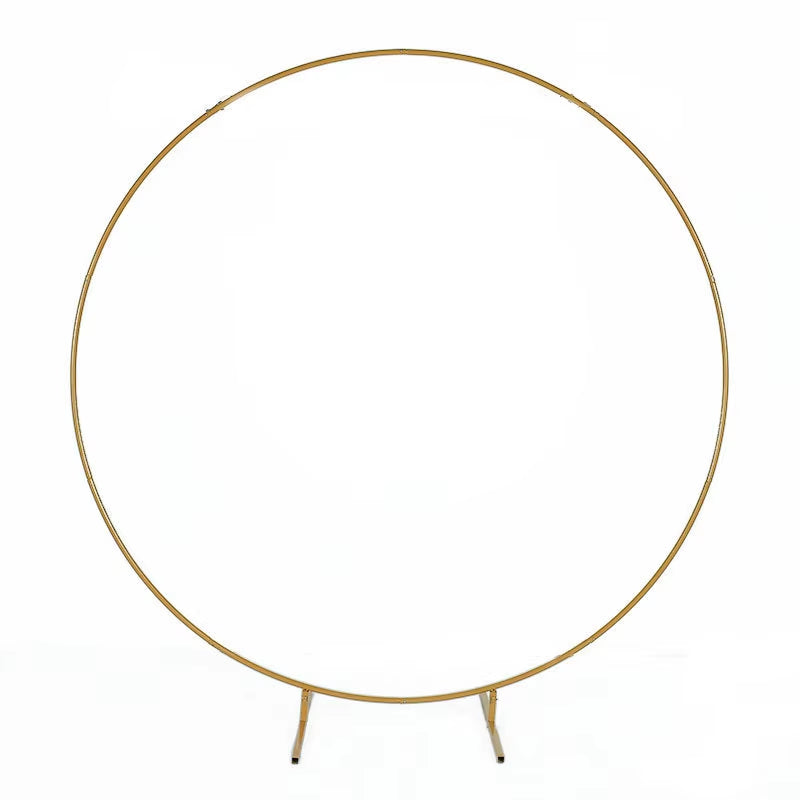 Metal Circle Stand Wedding Arche round Balloon Arch Flower Gold Background Arch DIY Frame Birthday Party Baby Shower Decoration
