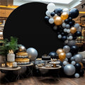 Round Wedding Arch Cover Fitted Wedding Arch Stand Cover round Top Arch Backdrop Cover for Birthday Party Ceremony Banquet Decor