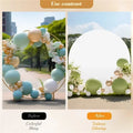 Round Wedding Arch Cover Fitted Wedding Arch Stand Cover round Top Arch Backdrop Cover for Birthday Party Ceremony Banquet Decor