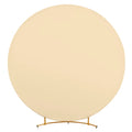 Round Wedding Arch Cover Fitted Wedding Arch Stand Cover round Top Arch Backdrop Cover for Birthday Party Ceremony Banquet Decor
