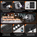 Fog Machine, 3-In-1 Bubble Fog Machine, 400W Smoke Bubble Machine with Wireless Remote Control, Make Fog Bubbles,Bubbles,Fog