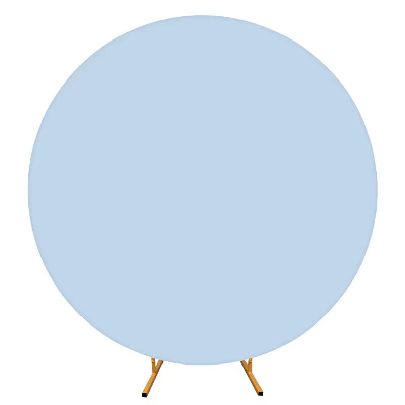 Round Wedding Arch Cover Fitted Wedding Arch Stand Cover round Top Arch Backdrop Cover for Birthday Party Ceremony Banquet Decor