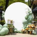 Round Wedding Arch Cover Fitted Wedding Arch Stand Cover round Top Arch Backdrop Cover for Birthday Party Ceremony Banquet Decor