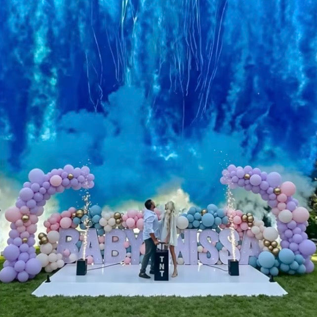 Electric Gender Reveal Smoke & Confetti Cannon Machine with Remote Control