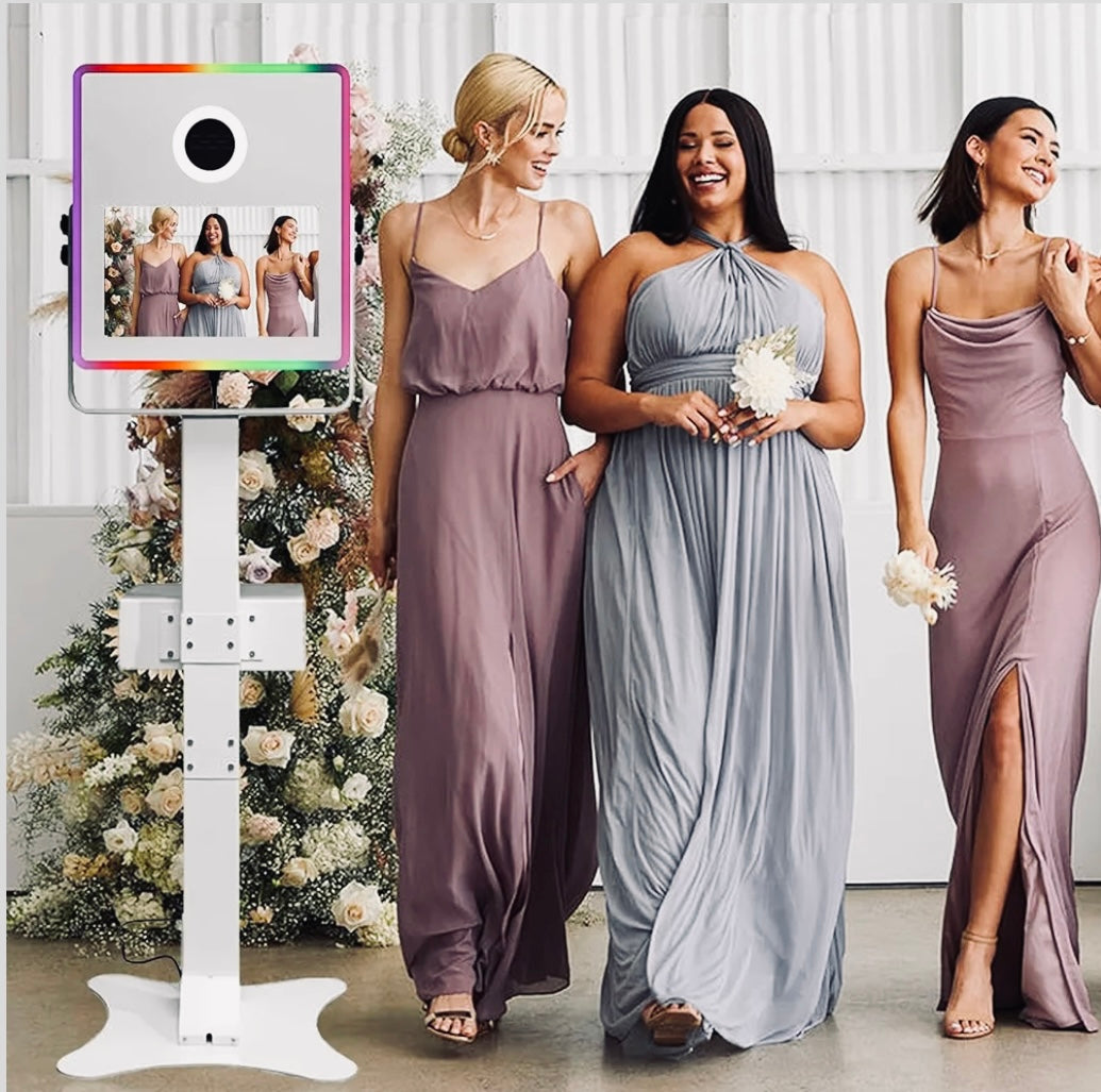 Portable Interactive Event-Ready Mirror Photo Booth with Touchscreen & Remote Control for Weddings, Parties, Birthdays & any special occasion
