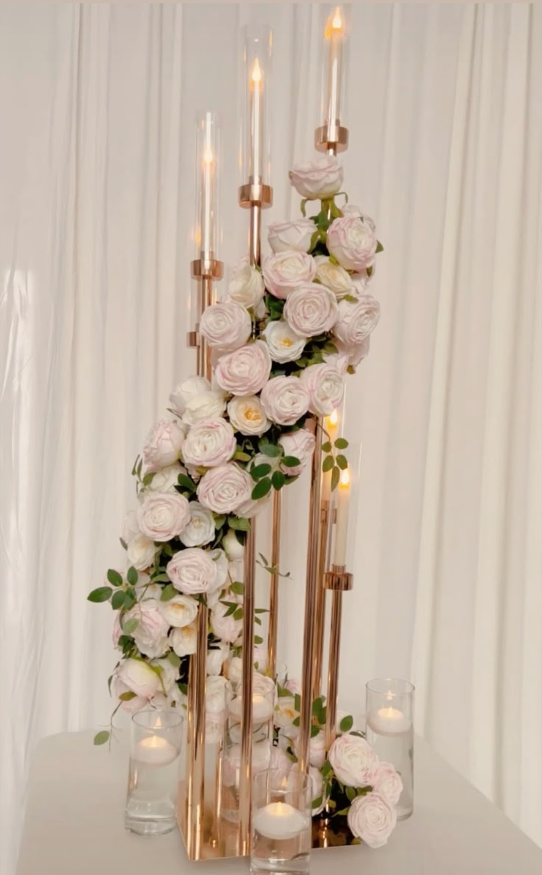 5-Arm Gold Candelabra