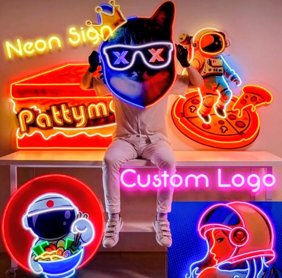 Custom LED Neon Acrylic Logo Sign – Luxury Event Statement Piece