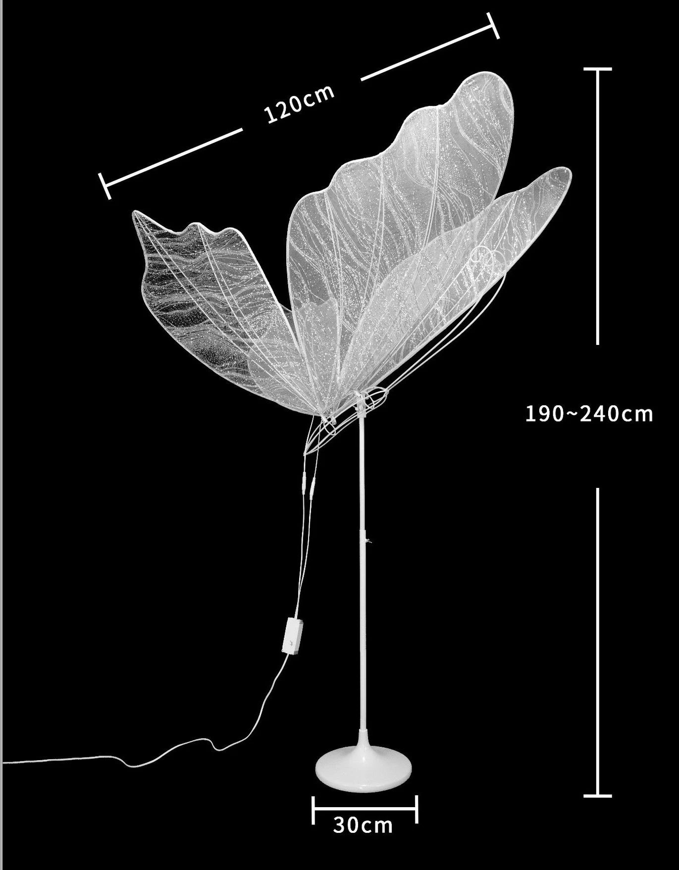 2025 Wedding Floor Lamp Butterflies LED Lace Floor Light for Hotel Romantic Road Load Corridor Party Stage Light Atmosphere Lamp