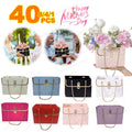 Portable Creative Handbag Flower Paper Packaging Box Bouquet Tote Bags Valentine'S Day Birthday Party Gifts Bags Mother'S Day