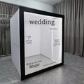 Weddings Photography Background Decoration Props PVC Magazine Photo Booth Backdrop Party Event Led Photo Booth with Led