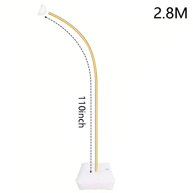 2.5M & 1.5M Free Bending Half Balloon Arch Set Balloon Arch Kit Balloon Arch Stand with Base for Wedding Birthday Party Decor
