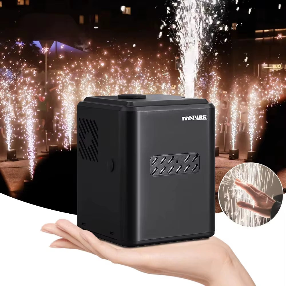 350W Mini Cold Spark Machine Stage Effects Wireless Remote DJ Equipment Party Fountain Spark Machine DMX Control Disco Wedding