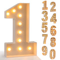 91.5Cm Giant Led Light Birthday Number Figure 1St Birthday Anniversary Wedding Baby Shower Decor 30 40 50 Birthday Number Frame