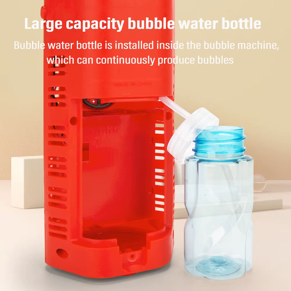 Automatic Firework Bubble Machine Blowing Colorful Bubbles with Dynamic Music Light Bubble Toy for Kids Party Christmas Gift