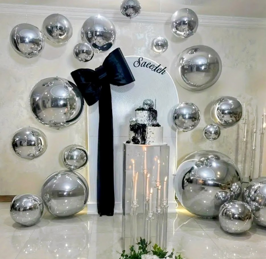 4D Rainbow Foil Balloons