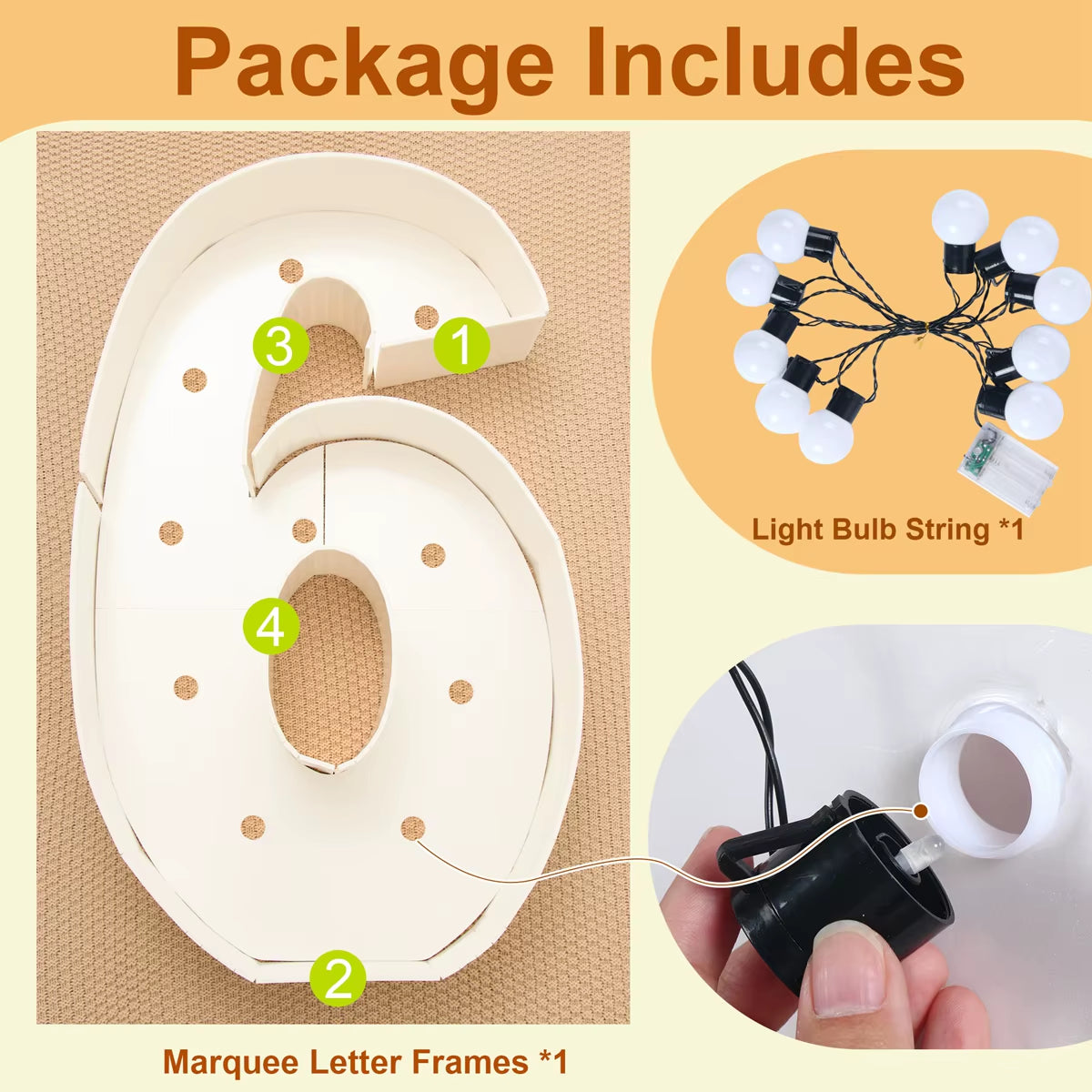 91.5Cm Giant Led Light Birthday Number Figure 1St Birthday Anniversary Wedding Baby Shower Decor 30 40 50 Birthday Number Frame