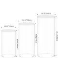 3Pcs Cylinder Plinth Pillars Cake Stand Multipurpose Display Pedestals for Thanksgiving Anniversary Ceremony Birthday Graduation