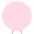 Round Wedding Arch Cover Fitted Wedding Arch Stand Cover round Top Arch Backdrop Cover for Birthday Party Ceremony Banquet Decor