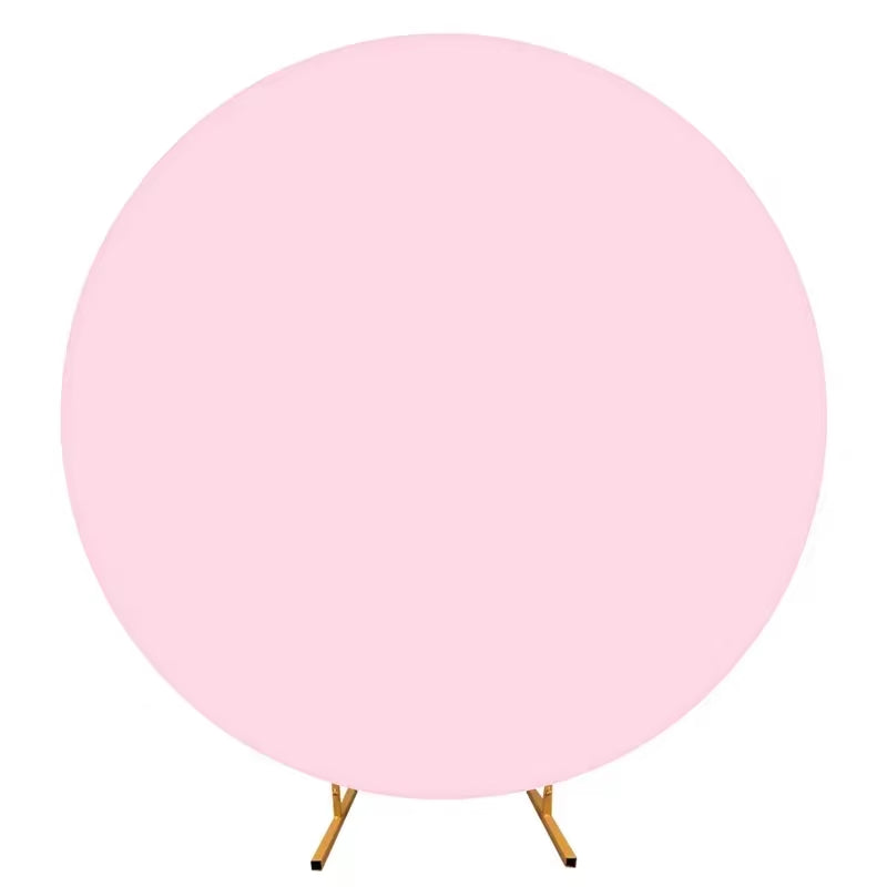 Round Wedding Arch Cover Fitted Wedding Arch Stand Cover round Top Arch Backdrop Cover for Birthday Party Ceremony Banquet Decor